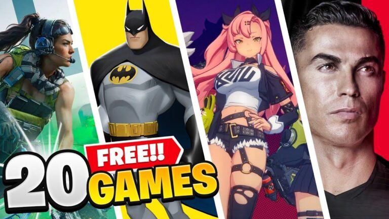 Get ready for 20 cool games, totally free, hitting the scene in 2024!