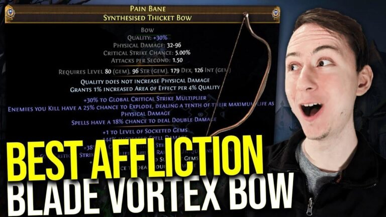 My Path of Exile 3.23 Experience: Crafting the Ultimate Blade Vortex Bow in Affliction