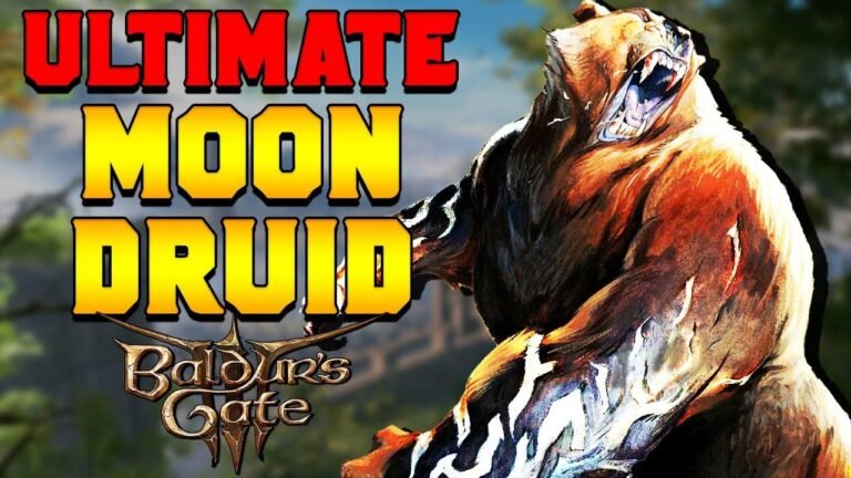 Halsin’s Ultimate Moon Druid Build for Baldur’s Gate 3 helps players with a powerful character choice.