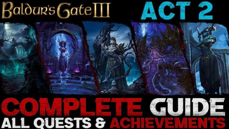 Baldur’s Gate 3: Ultimate Guide – All Quests & Achievements for Act 2 in Shadow-Cursed Lands.