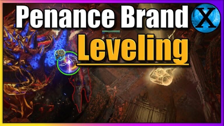 My experience leveling with Penance Brand in Path of Exile