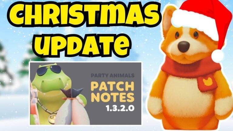 Check out the new Christmas update for Party Animals! Get your free stuff now! Don’t miss out on this festive treat!