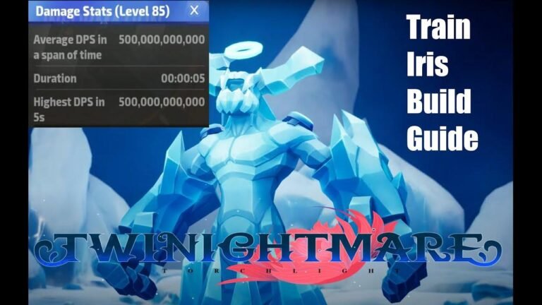 Guide on how to train your Iris in Torchlight Infinite’s Cold Magi – Twinightmare with 500B SS3.