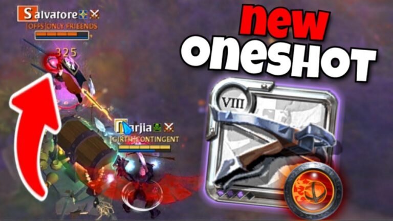 “Introducing the new Oneshot Crossbow for solo ganking in PvP battles in Albion Online.”