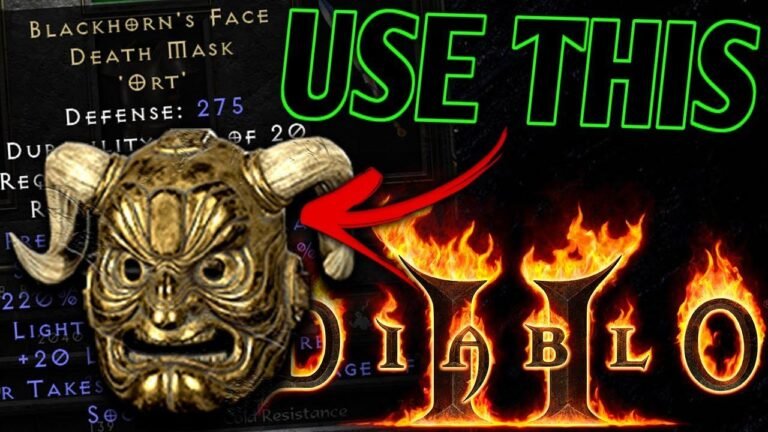 Этот шлем наделяет Убера Мерка богоподобной силой в Diablo 2 Resurrected, делая его практически непобедимым.