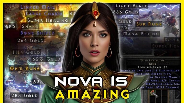 Wie geschickt ist Nova beim Farmen? Schauen wir uns meine Entdeckungen in 21 Stunden Slaying in Diablo 2 Resurrected an.