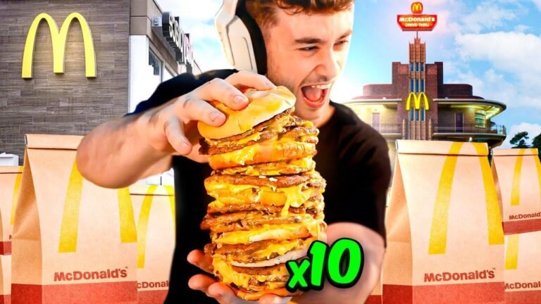 Gordo creates a monumental burger with 10 layers of triple cheese.
