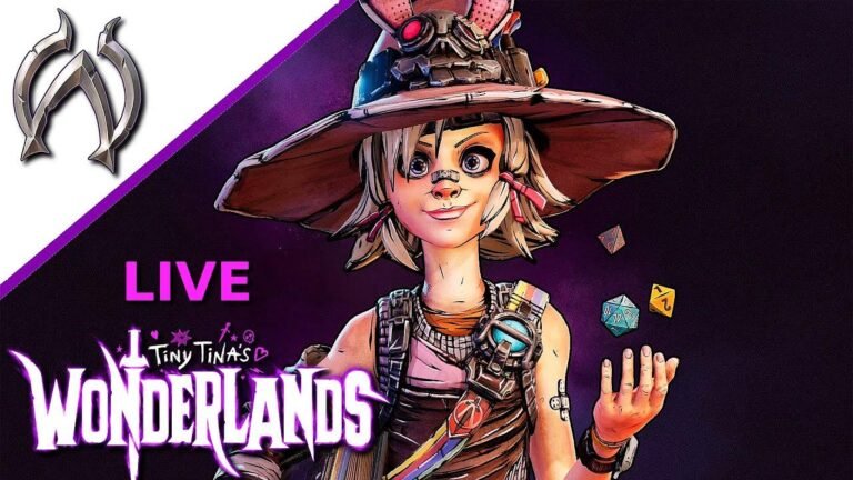 Live with Tiny Tina’s Wonderlands – Round 2 with Chaos Tina – Stream Gameplay in German.