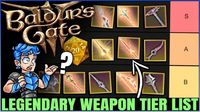 Baldur’s Gate 3 – Ultimate Guide to the Top Legendary Weapons for Maximum Damage! Unveil the Most Powerful Gear for Your Adventure!