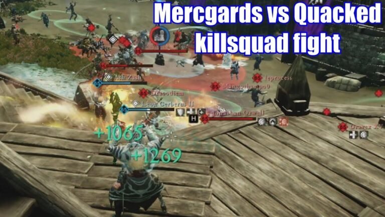Mercgards takes on Quacked in helping a novice squad learn the ropes of playing in a new world, focusing on healing without support.
