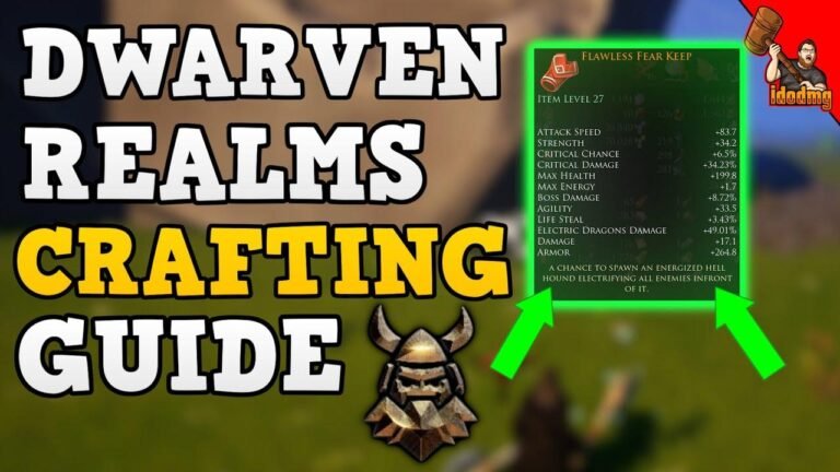 Crafting Guide for Dwarven Realms with Amazing Modifiers