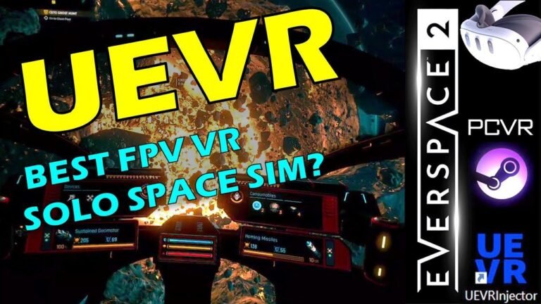 Everspace 2 (UEVR) offers a thrilling VR experience for first-person view pilots! User interface issues have been resolved, and gamepad controls are now similar to a HOSAS setup.