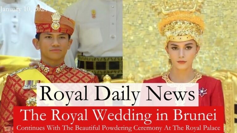 Prince Abdul Mateen of Brunei and his fiancée join in a sacred ceremony, plus additional #royal updates!