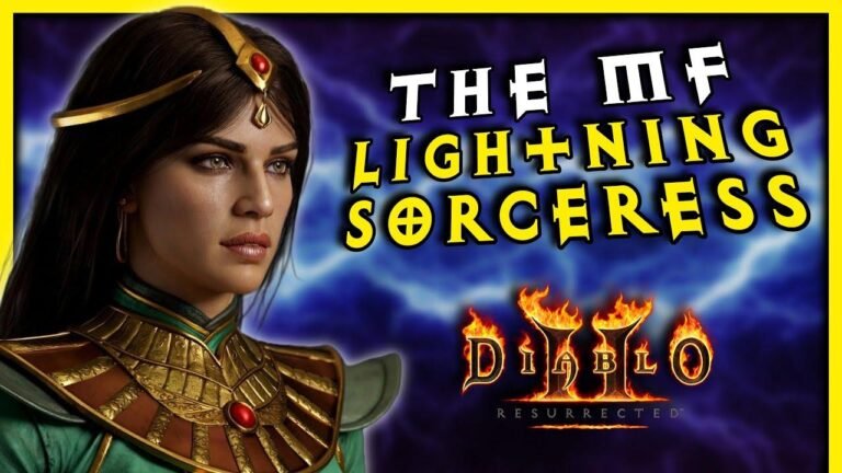 Diablo 2 Resurrected: God Tier Lightning Sorceress Build Guide and Showcase