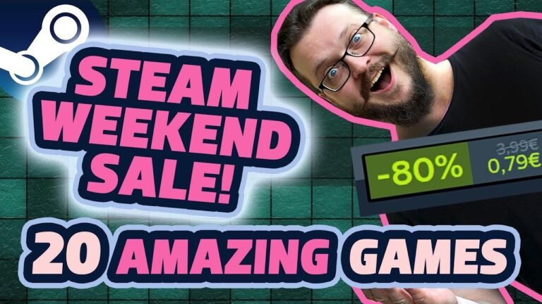 Don’t miss the Steam Weekend Sale with 20 amazing discounted games! Upgrade your gaming collection now!