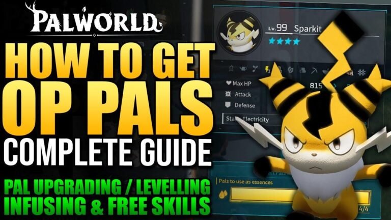 Откройте для себя полное руководство по Palworld: Повышение уровня, чертежи, обновления, новые навыки и вливания для OP Pals. Освойте игру прямо сейчас!