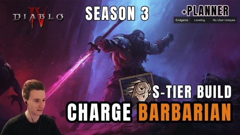 Diablo 4 Season 3 Top Build: S-Tier Charge Barbarian – The Ultimate Choice!