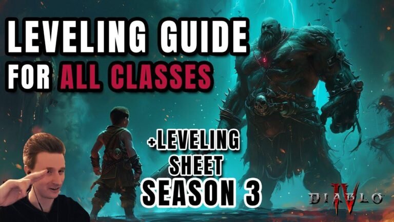 "Schnelles Aufleveln in Diablo 4 Saison 3 mit diesem Leveling Guide für alle Klassen! Erreiche neue Levels mit Leichtigkeit."