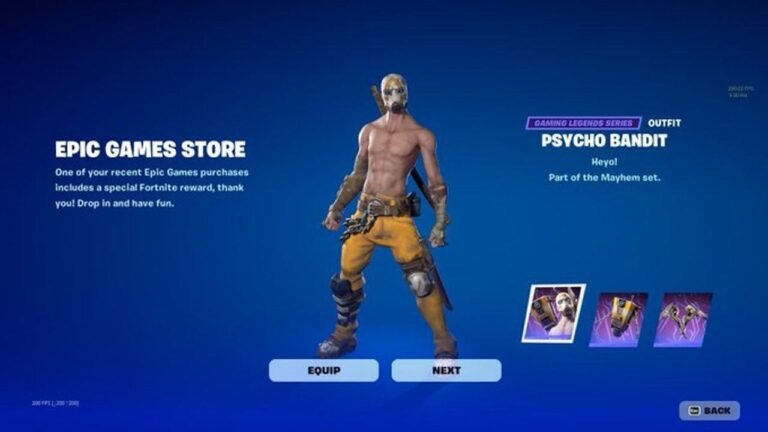 How Fortnite Players Can Obtain the Rare Psycho Bandit Cosmetic after 5 Years!