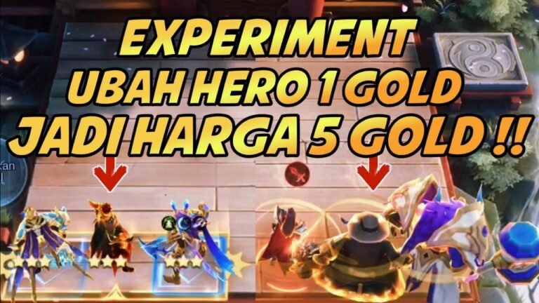 "Experiment Vale 2: Hero Harga 1 Jadi 5 Gold! Panen Hero Legend - Mobile Legends Magic Chess"