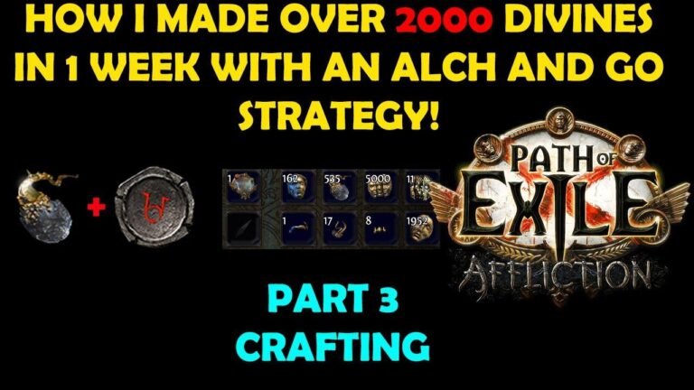 How I crafted 2000 Divine items in just one week part 3 of my journey in Path of Exile version 3.23.