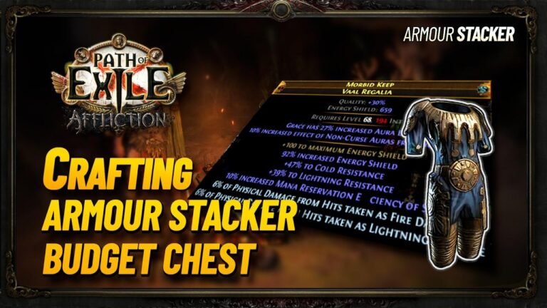 Creating an Economic Armor Stacker Chest for AFK Tanking All Ubers in Path of Exile 3.23.
