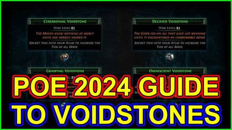 POE 2024 Voidstone Guide - Erklärt, was sie sind und wie man sie in Path of Exile erlangt