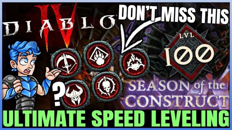 “Quickly level up in Diablo 4 Season 3 with this easy trick – reach level 70 in just 2 hours! A guide for all classes.”