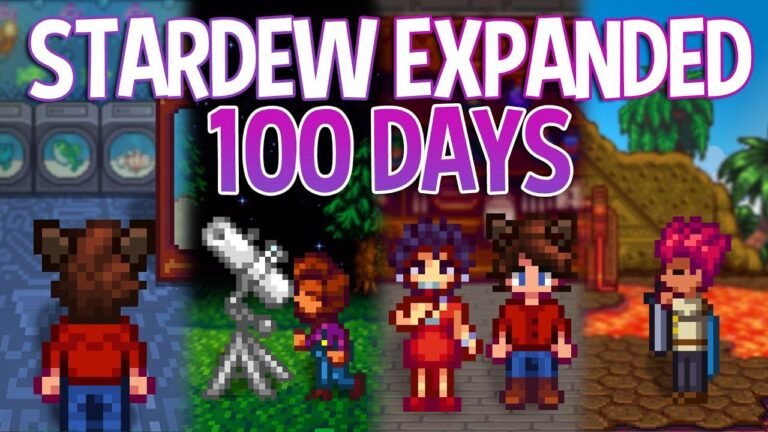“100 Days of Modded Stardew Valley” transformed the game into a whole new experience, adding excitement and freshness to the gameplay.