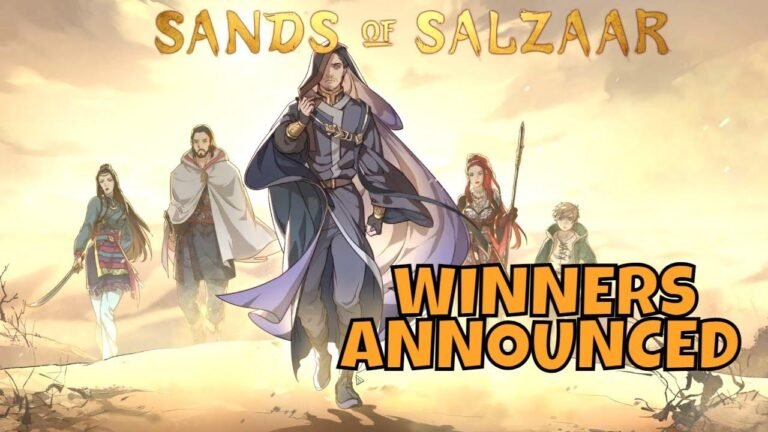 Winners of the giveaway for Sands of Salzaar have been revealed! Keep an eye on our social media for more exciting opportunities.