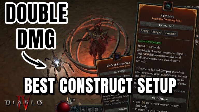 Maximize your pet’s damage output with the ultimate Season 3 Diablo 4 construct setup. Unleash double the destruction!