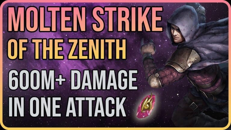 The Zenith Energy Blade Trickster’s Molten Strike is obliterating everything in one shot.