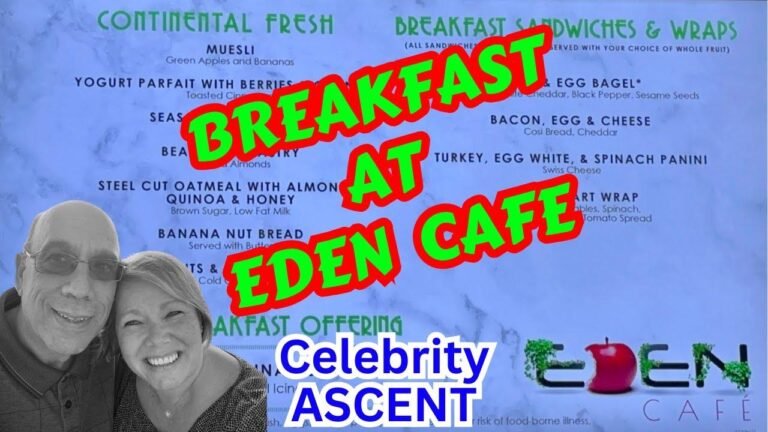 Start your day off right with breakfast at EDEN CAFE aboard the newly launched Celebrity ASCENT cruise ship.