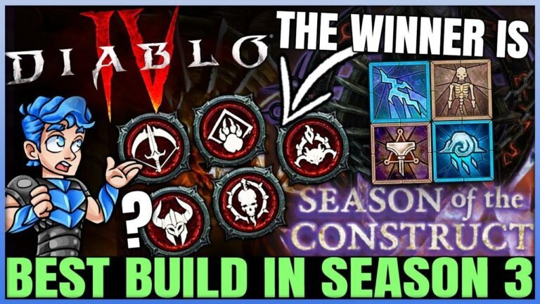 Diablo 4 - откройте для себя самый мощный билд для каждого класса - обновленный рейтинг классов после 1 недели 3-го сезона!