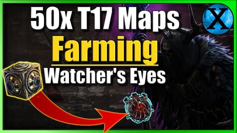 Get your hands on Watcher’s Eyes while farming in T17 Valdo’s Maps in Path of Exile!