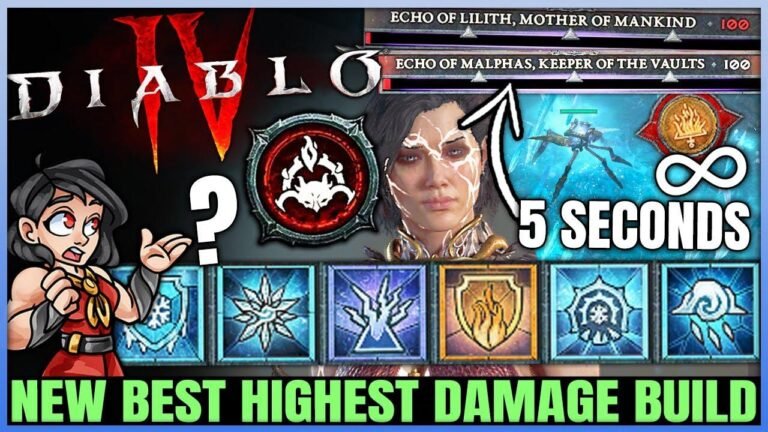 Diablo 4 Sorcerer Build for Billion Damage – Instantly Beat Uber Lilith & T100 with OP Combo – New Guide!