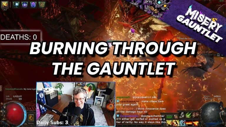 Победа в испытании Gauntlet с помощью тотема Flamewood | Path of Exile 3.23