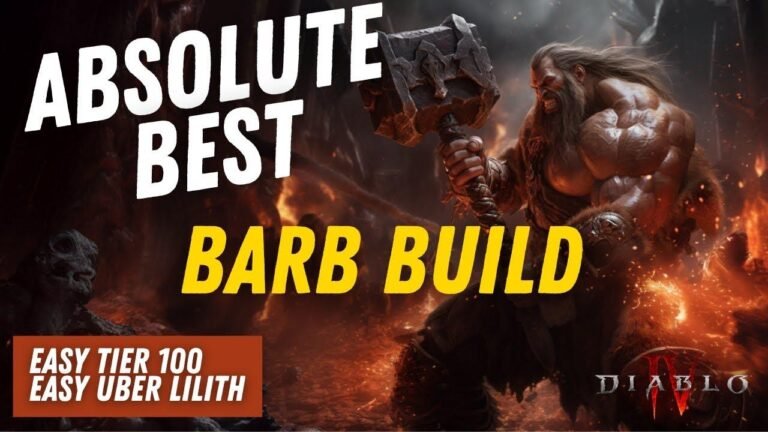 Discover the top Barbarian build for Diablo 4! It obliterates everything in Season 3 with ease!