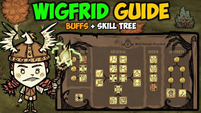 Das ultimative Wigfrid-Charakterhandbuch für Don't Starve zusammen mit dem NEUEN Skill Tree Update. Hol dir alle Tipps und Tricks, um Wigfrids Fähigkeiten zu meistern!