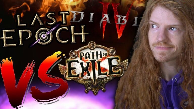 Comparison of Last Epoch, Diablo 4, and Path Of Exile.