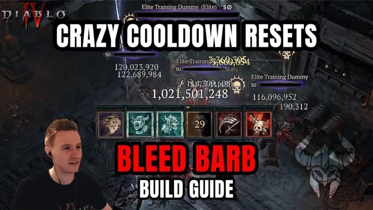 Season 3 of Diablo 4 brings an exciting Bleed Rupture Barb Build Guide with crazy cooldown resets. Learn how to maximize the power of this build!