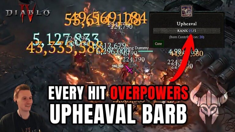 Unstoppable Force! A Beginner’s Guide to Barbarian Overpower in Season 3 of Diablo 4