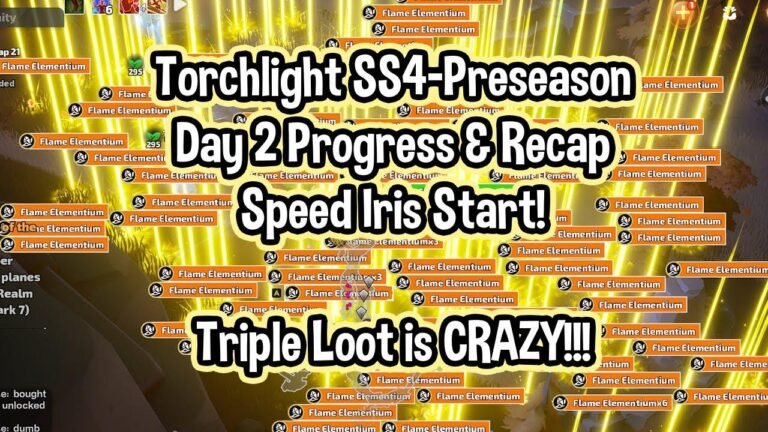 Let’s kick off Day 2 of the Torchlight Infinite SS4 Pre-Season with a speedy start! // Go, Iris, go!