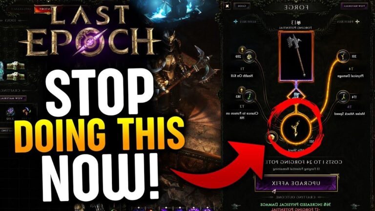 Last Epoch – 5 Big Mistakes You Should Avoid! (Tips and Tricks for Last Epoch)