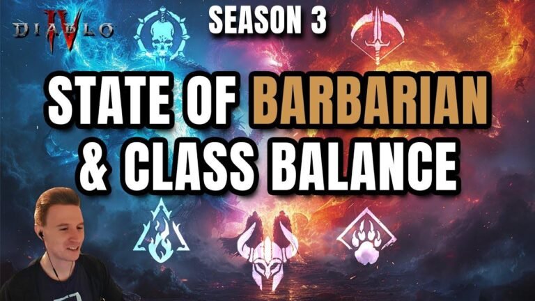 Barbarian’s State & Class Balance – Are Barbarian Nerfs Coming in Season 3 of Diablo 4?