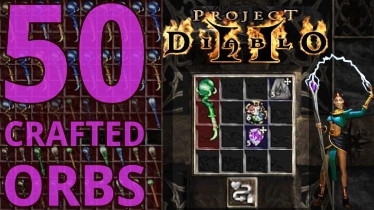 Crafted Caster Orbs in Project Diablo 2 (PD2) were carefully created, and I give the best results.