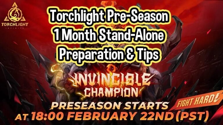 Get ready for Torchlight Infinite SS4 Pre-Season. Join us as we prepare for the upcoming event!