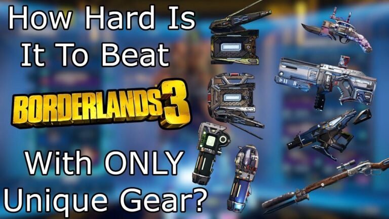 Is It Difficult to Complete Borderlands 3 Using only Unique Gear?
