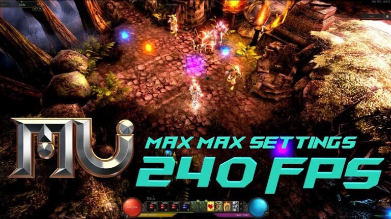 Experience maximum settings remastered 240 FPS HD graphics in MU Online gameplay for 2024.