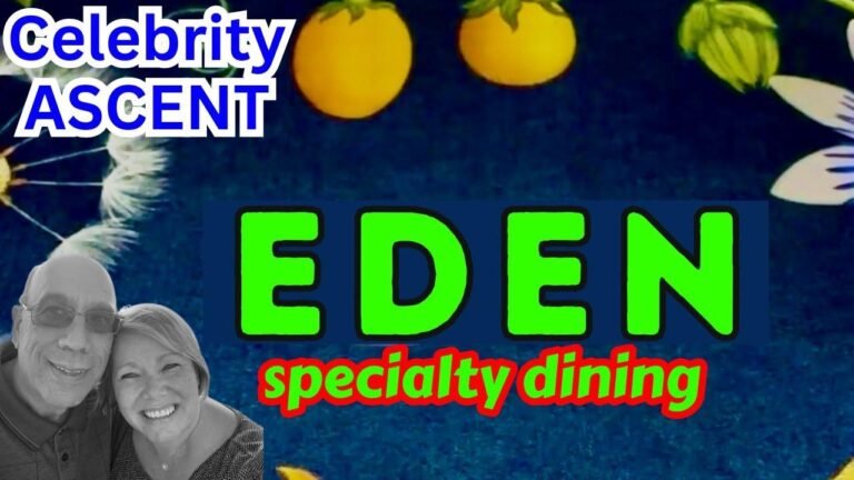 Experience the Celebrity Ascent and enjoy a dinner at Eden on the new cruise ship.